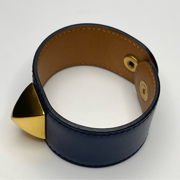 Hermès Leather Medor Stud Wrap Bracelet - Picture 7 of 9